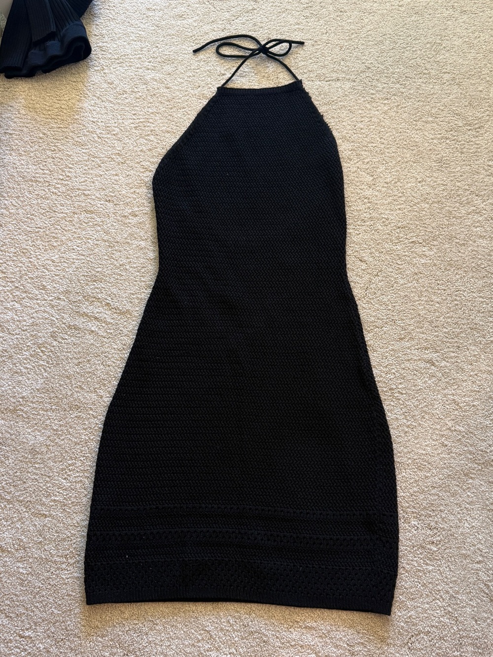 Wilfred Black One-Shoulder Knit Dress